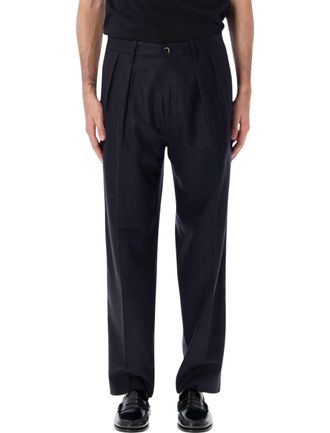 Nine In The Morning Kai Pleated High-Waist Wide-Leg Wide-Leg Pants