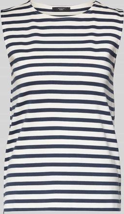 Max Mara Regular Fit Tank-Top aus reiner Baumwolle Modell MULTIH in Ecru, Gr&ouml;&szlig;e XL