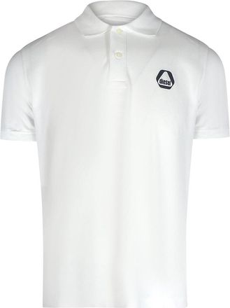 Diesel Small Triangular Logo Wit Poloshirt