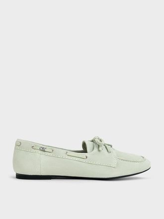 Charles & Keith Kori Suede Boat Shoes
