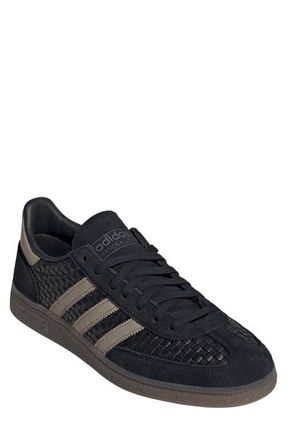 adidas Gender Inclusive Handball Spezial Sneaker in Core Black/Trace Khaki/Gum5 at Nordstrom, Size 11.5 Womens