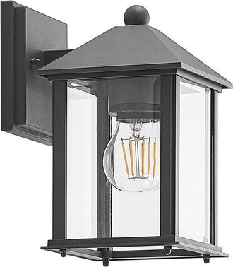 Lindby Lindby - Lámpara de pared exterior Giavanna en Negro Aluminio