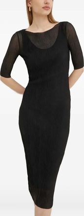 BOSS Evibini doorzichtige jurk - Zwart