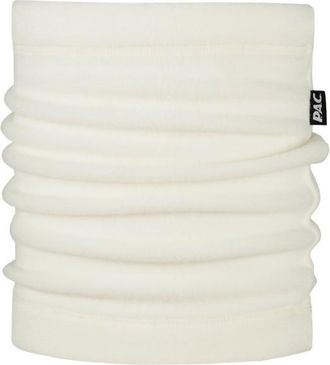 P.A.C. Neckwarmer Fleece Schlauchschal für Herren | beige/weiß
