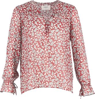 BA&SH Ba&sh Beatrix top met bloemenprint in rood polyester