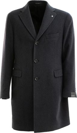 Tagliatore notched-lapels coat - Grey