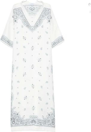 Ferragamo Midi Dresses, female, White, Size: ONE SIZE Cape