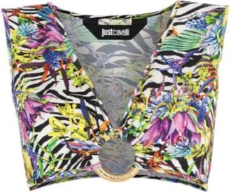 Just Cavalli Donna, Top, Multicolore, S, new