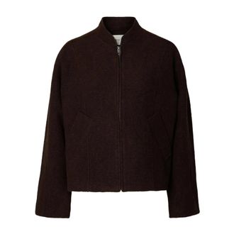 Selected Bomber Jassen - Dames - Jassen - Bruin - Maat: XL