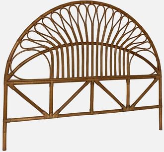 Sweeek Cabecero de ratán oscuro