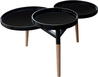 Kayoom Beistelltisch &raquo;Butler 110, attraktiver Beistelltisch&laquo; 1 Stk. tlg. Durchmesser der Abstellfl&auml;chen: 49,5/39,5/30 cm, glatte Fl&auml;chen