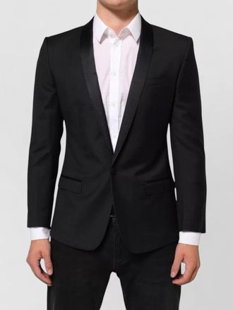 Dolce & Gabbana wool silk single-breasted suit jacket