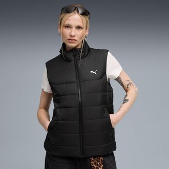 Puma Winterjacke PUMA ESS PADDED VEST, Damen, Gr. XL, schwarz (puma schwarz), Taft, Obermaterial: 100% Polyester, unifarben, regular fit normal, Jacken Win