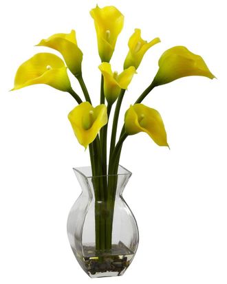 Nearly Natural Discontinued/Inactive Nearly Natural Classic Calla Lily Arrangement