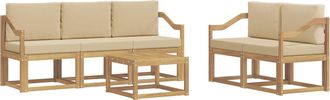 vidaXL Conjunto De Sof&aacute;s De Exterior 6 Uds. Vidaxl