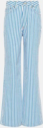 Ganni Magny striped high-rise straight jeans