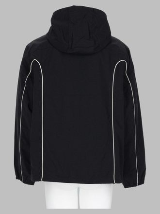 Diesel Windbreaker with Contrast Trim Jacket - Black