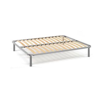 Talamo Italia Somier cama 1,5 plazas metal gris 120x190 cm