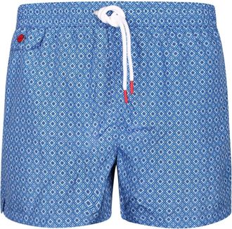 Kiton Zwemshorts - Heren - Strandmode - Blauw - XL - Polyester - Badmode