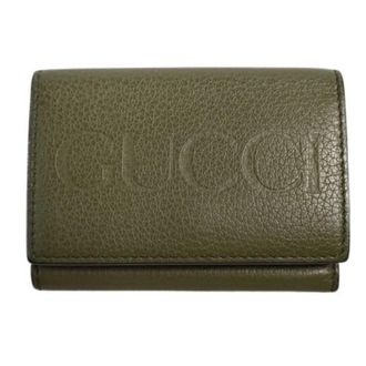 Gucci Green Leather Wallet (Tri-Fold) (Pre-Owned)