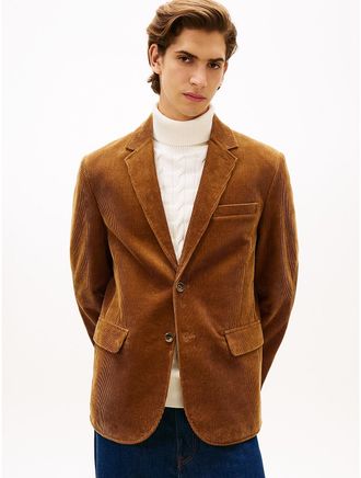Tommy Hilfiger Mens Corduroy Blazer - Brown - 40