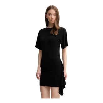 Emporio Armani Fitted Short Dress - Dames - Korte kleedjes - Zwart - M - Kleedjes