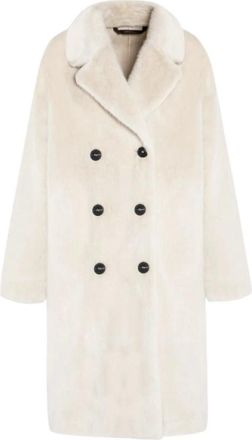Gimos Oversized Double-Breasted Coat - Dames - Mantel - Wit - 2XS - Jassen