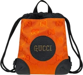 Gucci Pre-owned Backpacks, female, Orange, Size: ONE SIZE Pre-owned Leather gucci-bags