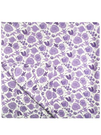 La DoubleJ small floral table cloth - unisex - Linen/Flax - 180x180 - Purple