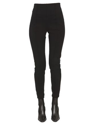 Max Mara Black Skinny Flat Front Pant