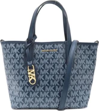 Michael Kors Pre-owned Tote Bags, female, Blue, Size: ONE SIZE Pre-owned Plastic handbags