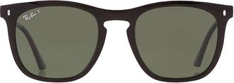 Ray-Ban Polarized Green Square Unisex Sunglasses RB2210 901/58 53