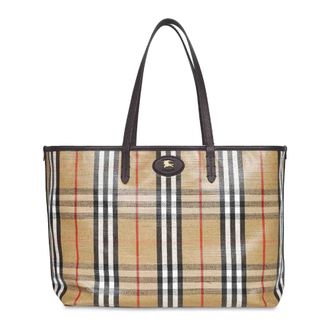 Burberry Tote Bags, female, Beige, Size: ONE SIZE Highlands Medium Tote