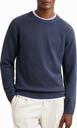 Reiss Foulton Wool & Cashmere Sweater in Oceanic Blue at Nordstrom, Size Xx-Large