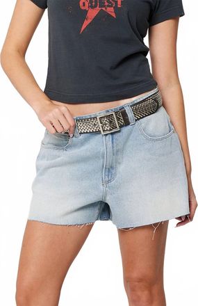 Abrand Mid Baggy Short In Light Vintage Wash