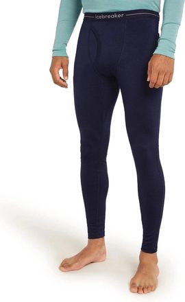 Icebreaker 200 Oasis Leggings Mens Navy Merino Wool Skinny Leg GBO3242