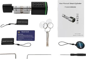 OEM Cerradura Inteligente Para Puertas, Clasificaci&oacute;n Ip53, M&uacute;ltiples M&eacute;todos De Desbloqueo, Color Negro