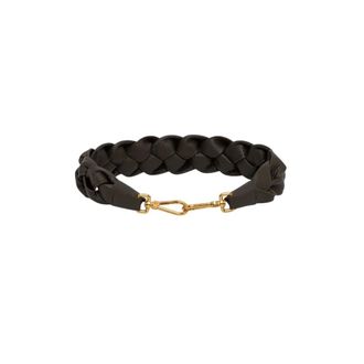 Coccinelle Gevlochten Leren Band - Dames - Tassen - Bruin - Maat: ONE Size Leer