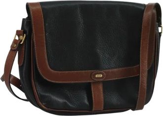 Bally Pre-owned Leren Schoudertas - Dames - Vintage Schoudertas - Zwart - ONE Size - Leer - Vintage