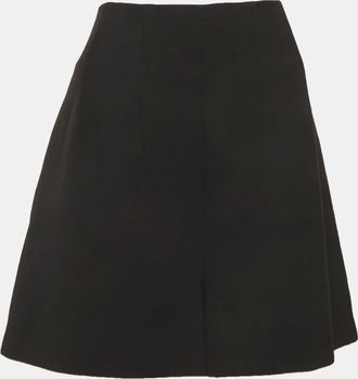 Versace Collection Black Cotton Blend High Rise Shorts