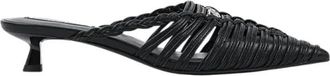 Karl Lagerfeld Pasha Mules - Dames - Muiltjes - Zwart - 39 EU - Leer - Schoenen