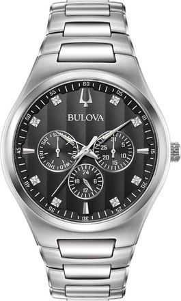 Bulova Mens Classic Black Dial Watch
