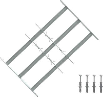 vidaXL Reja De Seguridad Para Ventanas Con 3 Barandas 3 Uds. Vidaxl