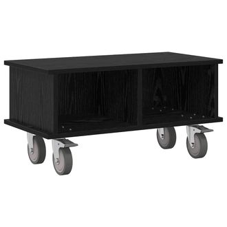 vidaXL Soporte De Tv Roble Negro 68,5 X 35 X 35 Cm Vidaxl