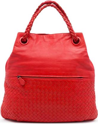 Bottega Veneta Pre-owned Bottega Veneta Nappa Intrecciato Julie Tote Unisex DZY3TKNSOL4OYPON