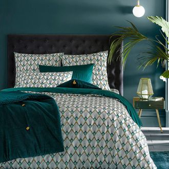 La Redoute Interieurs Dekbedovertrek in perkalkatoen, Elisa