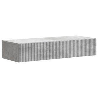 vidaXL Mesa Lateral Montada En La Pared Gris Hormig&oacute;n Vidaxl