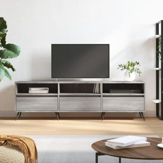 vidaXL Vidaxl - Mueble Para Tv Madera Contrachapada Gris Sonoma 150x30x44,5 Cm