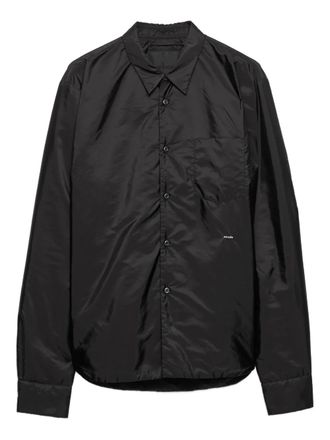 Prada chest-pocket logo-detail shirt - Black