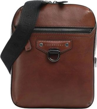 The Bridge Iacopo Crossbody - Heren - Schoudertassen - Bruin - ONE Size - Leer - Tassen